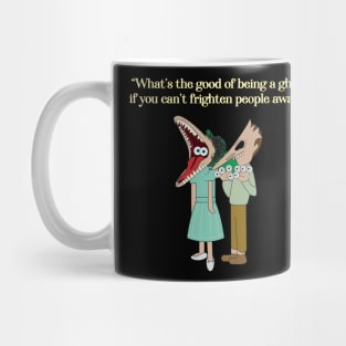 Beetlejuice - What's the good of being a ghost? White Lettering No name Mug